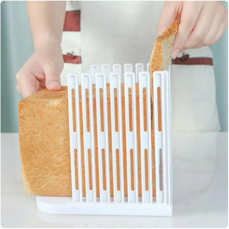 Rectangle Bread Slicer Cutter Mold Toast Loaf Cutting Pro Bread Slicer Cutter Mold Maker Slicing Guide Loaf Kitchen Tools Ship
