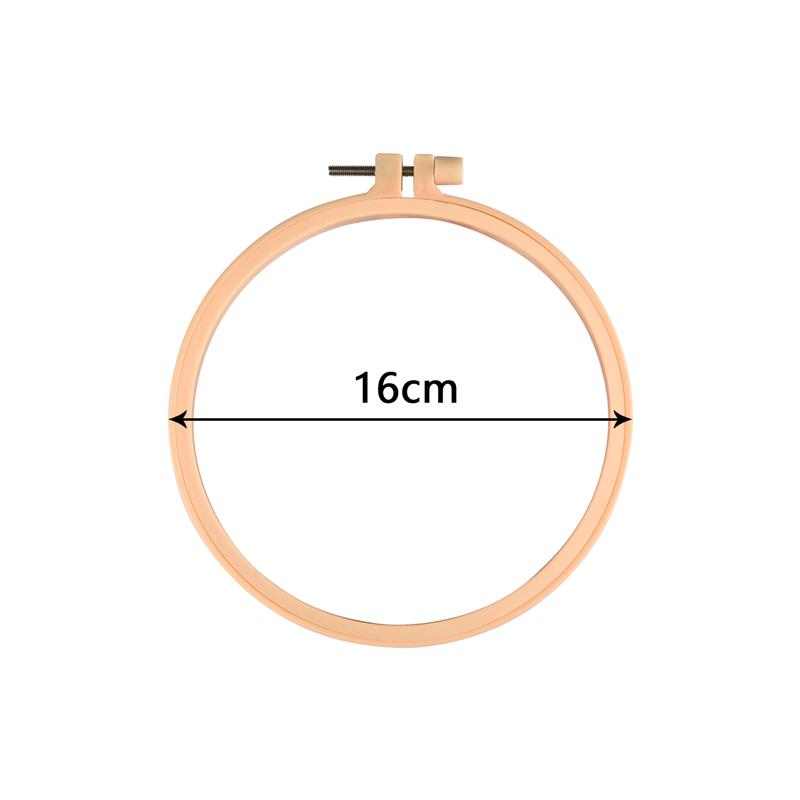 Sewing Tool Round Oval Wooden Color Embroidery Hoops Frame Set Plastic Embroidery Hoop Rings For DIY Cross Stitch Needle Craft