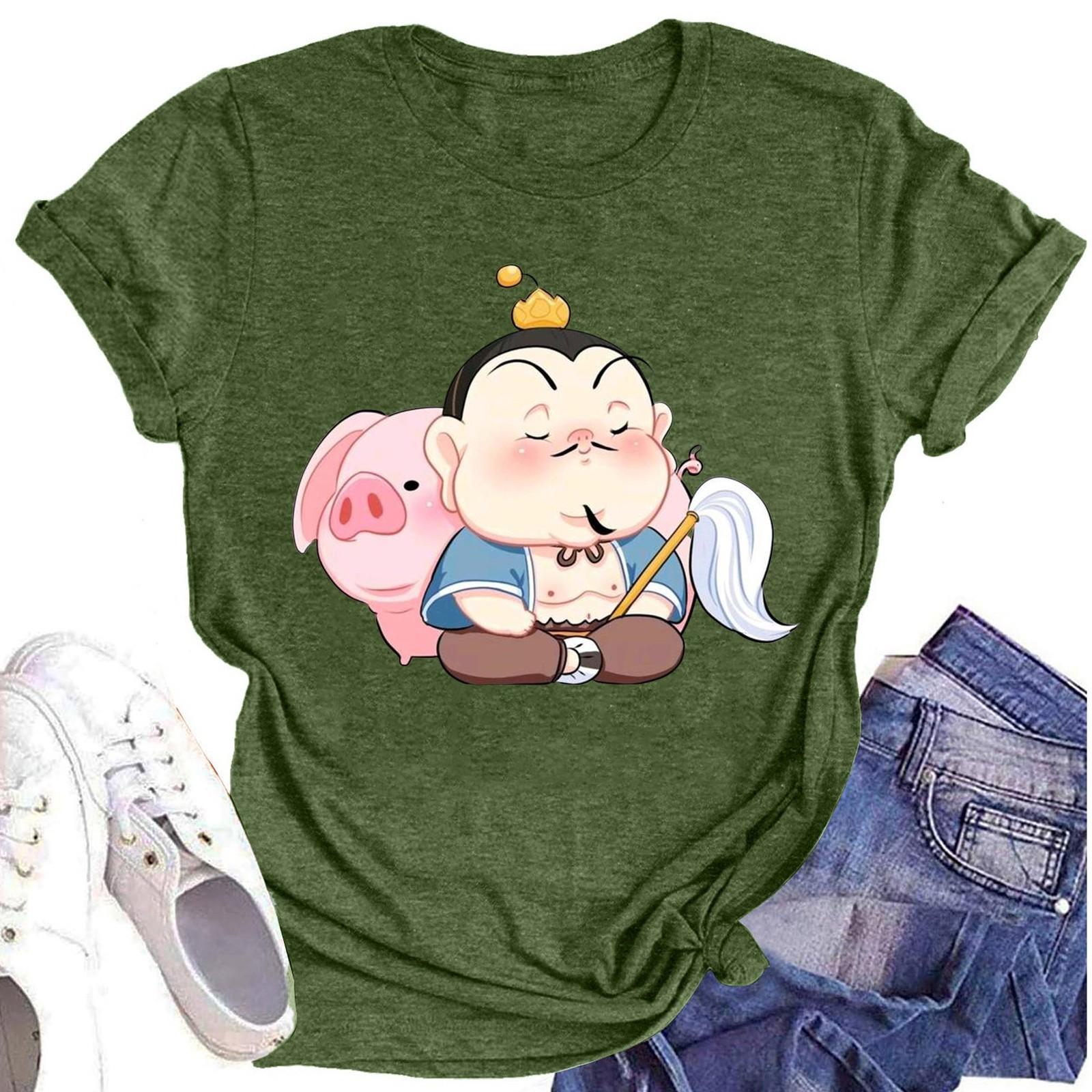 

Мужская и женская футболка с круглым вырезом и короткими рукавами L армия зеленый