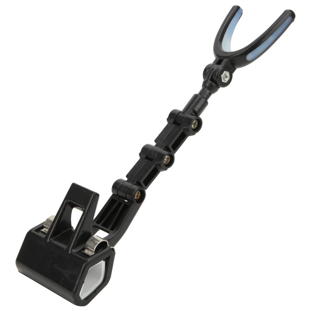 Plastic Portable Luminous Head 360 degrees Rotating Fishing Rod Bracket Holder Back Hanging Stand