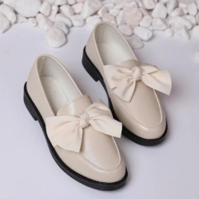Fashion Ladies Shoes 2024 Plus Size Slip On Women's Pumps Classics Casual Pumps Women Bow Tie Round Toe Low Heel Shoes Women Zapatos