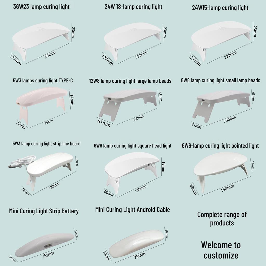 Fast UV Nail Polish Gel Curing LED Lamp with Light Therapy