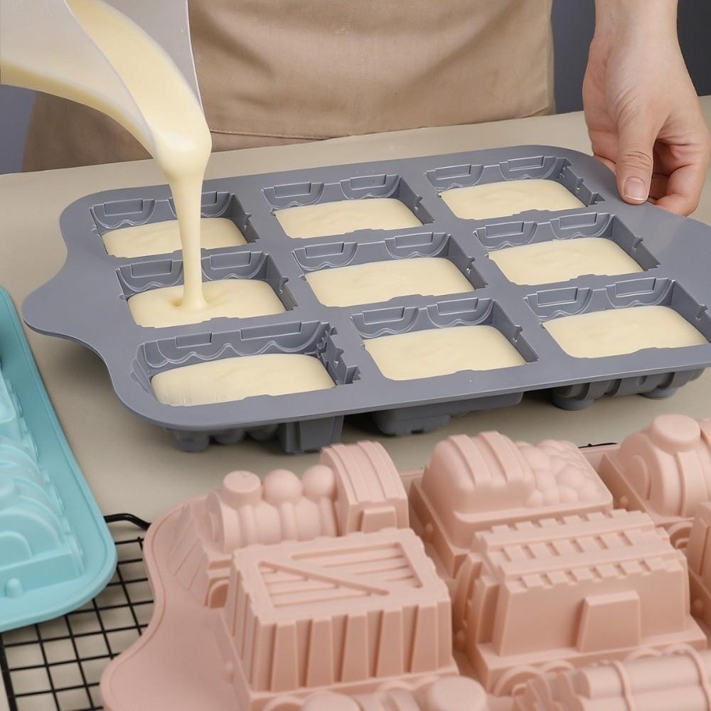 Silicone Ice Cube Tray 9-Tank Design Jelly Mold Multi-Use Mold Cake Mold  Kids Snacks