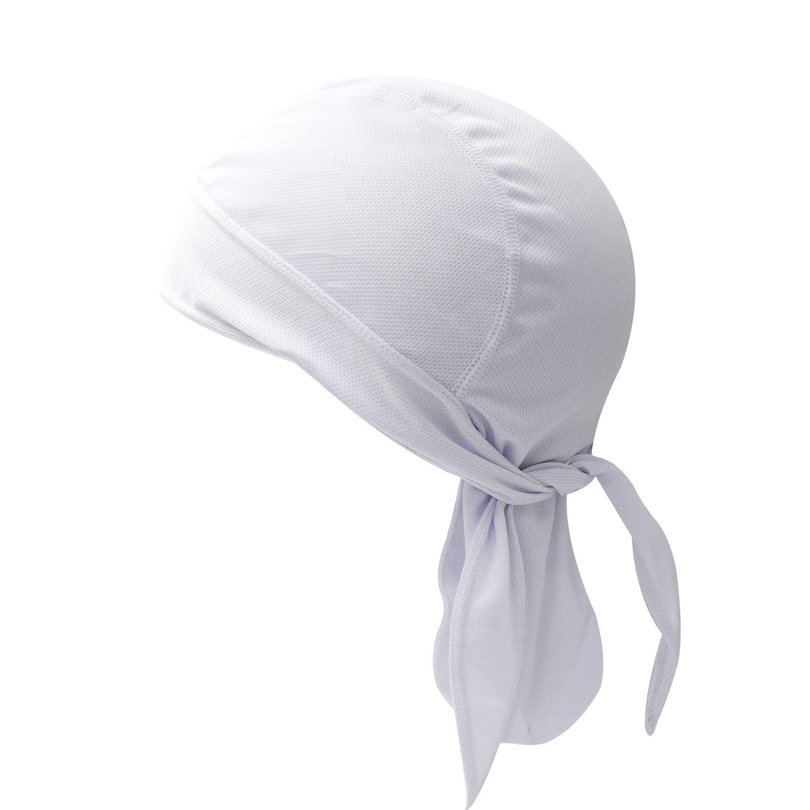 

Велосипедная влагоотводящая шапка-бини, шапка, велосипедная бандана, повязка на голову, быстросохнущая пиратская шапка для езды на велосипеде, мотоцикле белый