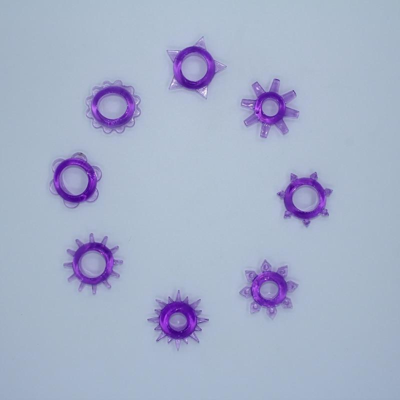 5pcs/set Silicone Cock Ring Delay Premature Ejaculation Condom Set Dick Lock Ring New Sex Tools Shop For Men Party Small Gift