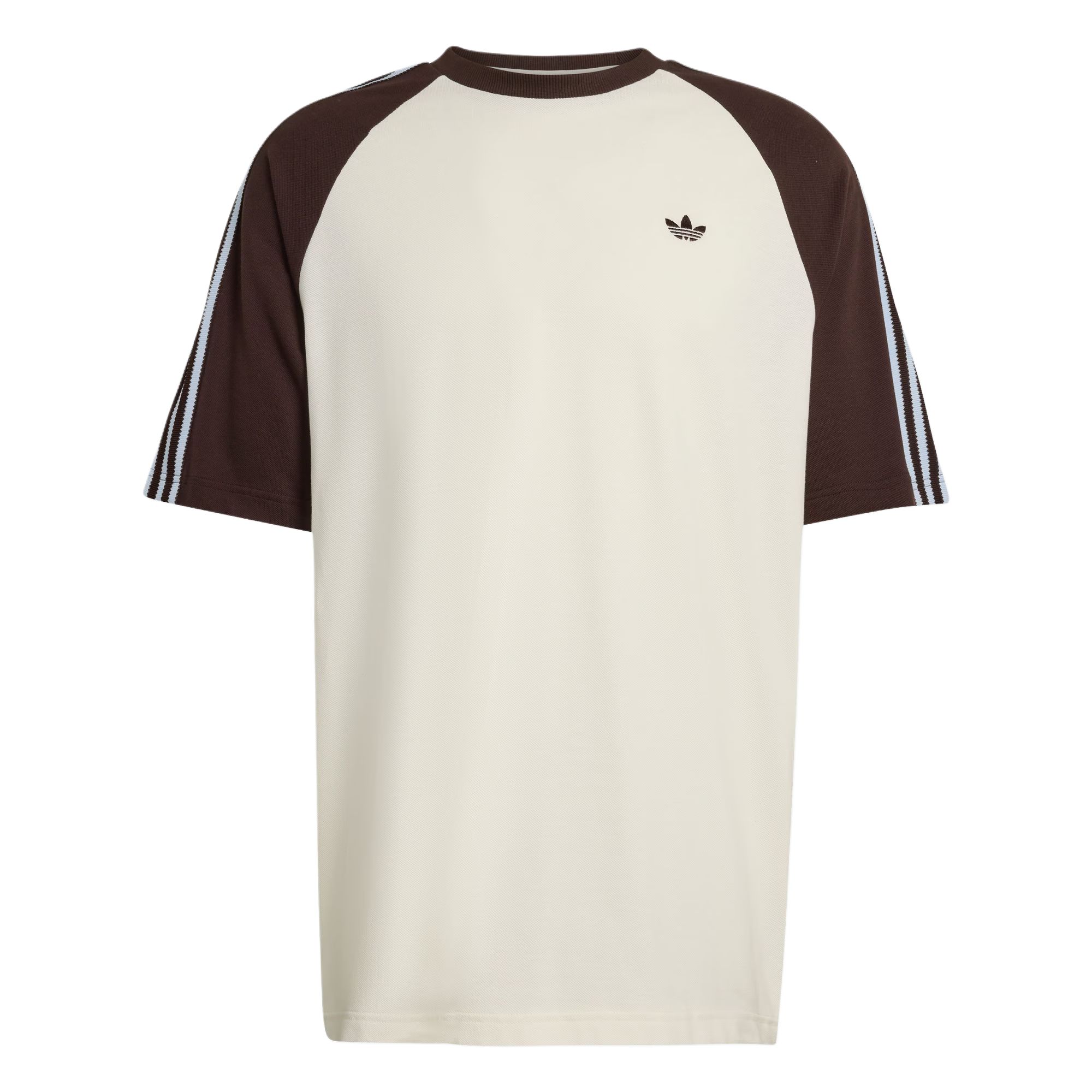 Adidas Оригиналы Britcore Ringer Круглый вырез Свободный крой Хлопок Спортивная футболка с коротким рукавом Мужские Топы HZ3830 XL