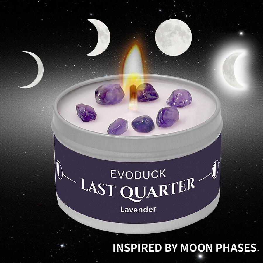 EVODUCK Moon phase Scented Candles 3oz Law of Attraction Manifestation Energy Boosting Christmas Home Decoration Holders Gift