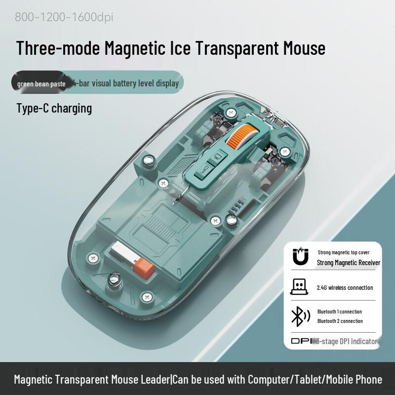 

YouShion M136 Transparent Wireless AI Mouse