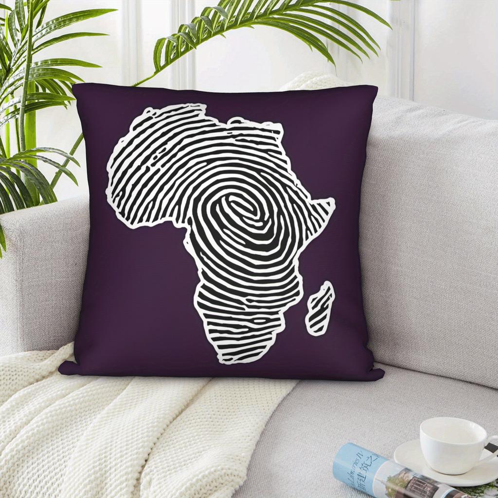 1Pc African Fingerprint Bedroom Soft Machine Washable Decorative Cushion Covers Without Pillow Cores