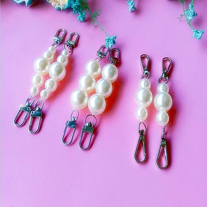 Double Head Lobster Clasp Pearl Lanyard for DIY Phone Chains & Bag Accessories