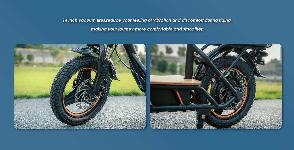 KuKirin C1 Pro Elektrisk Scooter, 500W Motor, 26AH Batteri, Tophastighed 45 Km/t, Rækkevidde 100 Km, Med Kurv Og Bagsæde