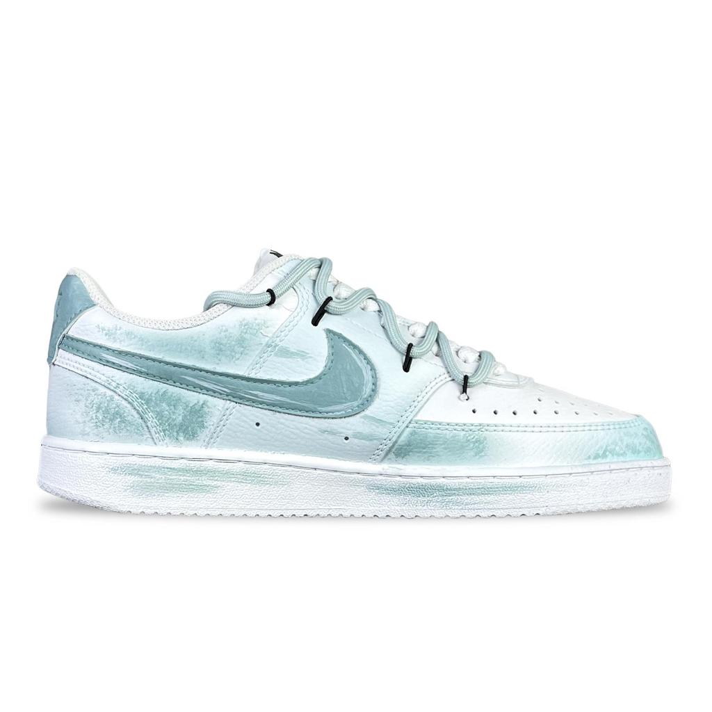 Nike Court Vision 1 Protiskluzové Odolné proti oděru Nízké Skateboardové boty Pánské Azurová DH2987-101(Tým528-)
