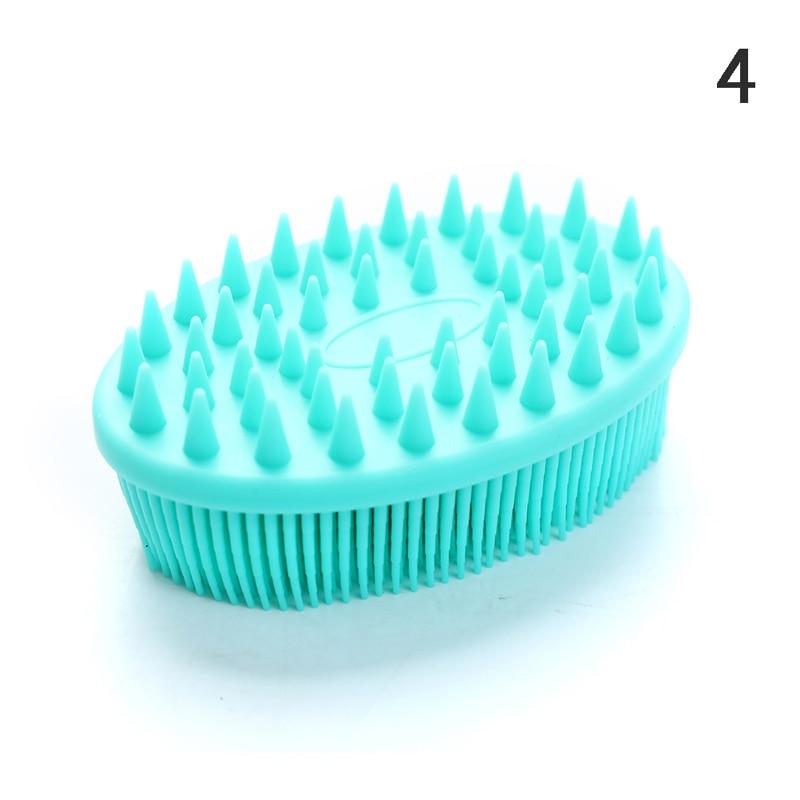 Silicone Body Brush Baby Shower Sponge Dry Massage Bath Towel for Body Bast Body Back Scrubber 2-In-1-Side Scrub Bath Brush