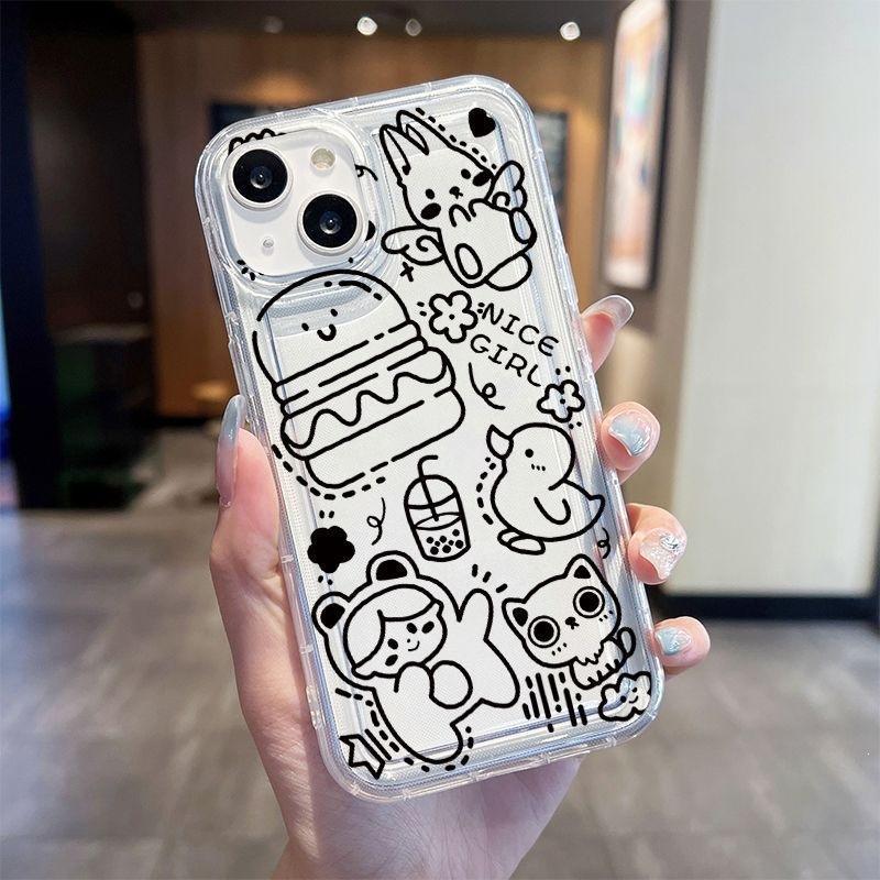 Cute Cartoon Premium Sense Niche Application Iphone14 Apple 13 Mobile Phone Case 12 Silicone 15promax Factory