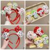Hairpin New Year Pendant Red Hairband Plush Snake Year Headband Cute New Year Headdress  Prom Props