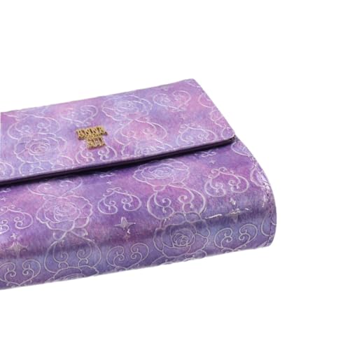 ANNA SUI Rose Heart Clasp Bifold Wallet [New Color] Women's Wallet with Bill Compartment and Card Slots, Large Capacity, Clasp Closure, 317985, Purple