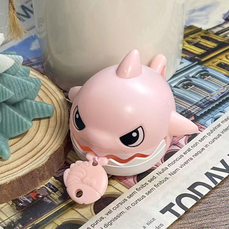 Shark & Dinosaur Keychain: Pull String Baby Shark & Big Fish Toy Pendant