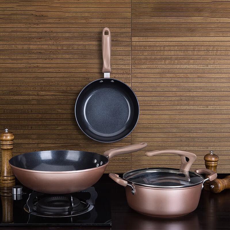 Fire Elephant Golden Nordic 3-Piece Cookware Set