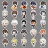 51pcs Chibi Bungo Stray Dogs Stickers - Japanese Anime Characters Collection (Akutagawa Ryunosuke, Mafia Guka) with Storage Box for DIY Decor