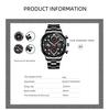 Trendy Brand Business Men's Watch Luxury Sports Men's Calendar Watch Student Sports Watch Stainless Steel Watch Quartz Watch