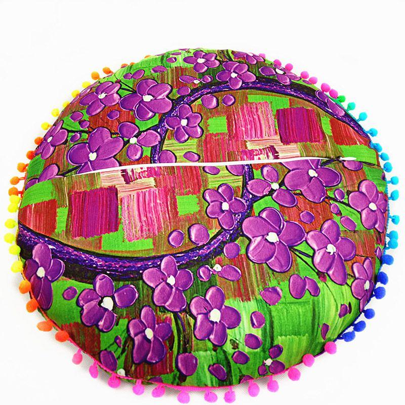 Premium Quality Mandala Round Cushion Cover For A Timeless Bohemian Look