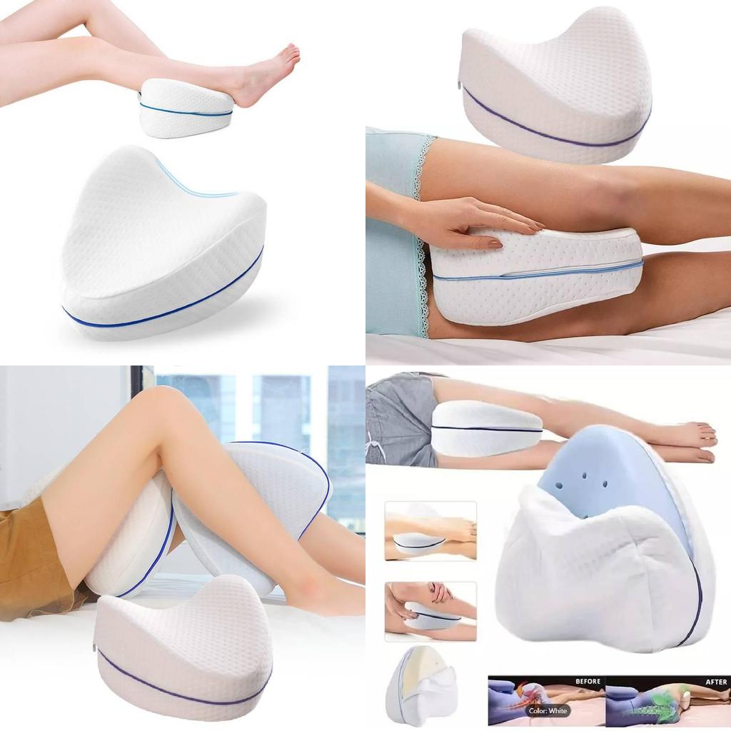 Cómoda Almohada para Piernas de Espuma Viscoelástica Para Durmientes de Lado Ideal Para el Embarazo y un Sueño Reparador