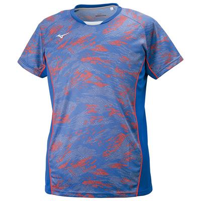 Mizuno Training Wear Graphic 32MA7615 Size 26 True Blue L T-Shirt [Unisex]