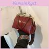 Fashion Pu Strap Vintage Wide Leather Bag Womens Handbags Chain Tote Bags Women Shoulder Crossbody Messenger Bags