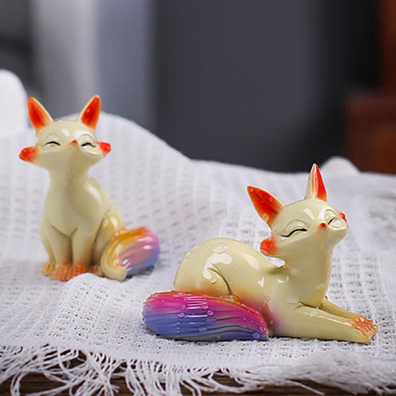Čajové zvířátko měnící barvu Lovely Liška Zalévání Čajové nádobí měnící barvu pro čajový obřad Dekorace do čajovny Výzdoba domácnosti