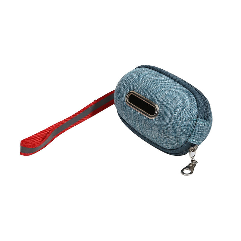 Portable Outdoor Pet Dog Poop Bag Dispenser Pick-Up Waste Holder Pouch with Rope Cleaning Waste Garbage Box