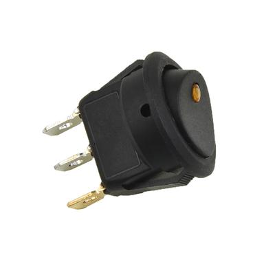 Comutatoare Basculante Plastic Negru 4 Buc Comutator Basculant Rotund Lumină LED pentru lumini intermitente auto lumini șasiu lumini plafonieră 4 buc