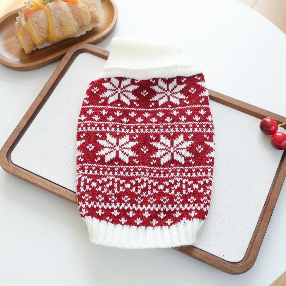 Pet Outfits Pet Sweater Xmas style Dog Turtleneck Soft Winter Dog Clothes Pet