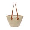 New Versatile Simple and Fashionable Straw Woven Bag Large Capacity Shoulder Bag Handbag Retro Beach Bag Women's Bag Knitting