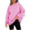 Women's Fashion Casual Solid Color Print Long Sleeve Hooded Hoodies & Sweatshirts