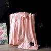 Luxury Emulation Silk Quilted Quilt Queen High End Spring Summer Satin Quilts Mechanical Wash Soft Comfortable Thin Comforter
