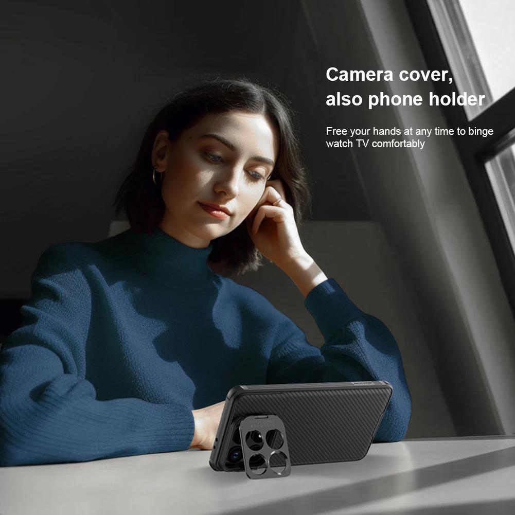 Nillkin For Xiaomi Poco F6 Pro 5G Case Camshield Prop with Camera Stand Cases precision hole Lens 360 Hard Protection Cover