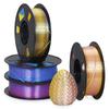 Silk Dual Color PLA Filament 1.75mm 3D Printer Bi-Color Filament 1kg (2.2lbs) PLA Silk 2 In 1 Colors PLA Filament