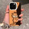 Cute Cat G-GarfieldeS Phone Case For IPhone 17 Pro Max 16 Pro Max 15 14 13 11 12 Mini Xs X Xr 7 8 Plus Se Color Silver Cover