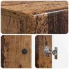 Bathroom Storage Cabinet BREDA Reclaimed Wood 59.5 X 31 X 80 Cm