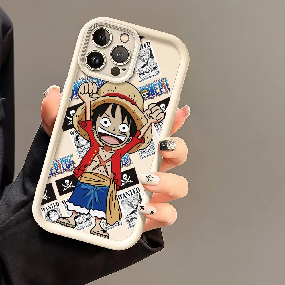 ONE P-PIECE Anime phone case For iPhone 12 11 13 14 15 16 17 Max Pro Plus Air Mini Drop-Proof Flexible Silicone Case