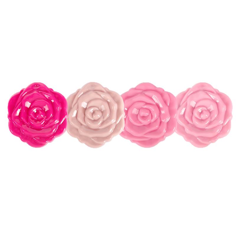 Hot Selling Rose Folding High-Definition Makeup Vanity Mirror, Portable Double-Sided Design.