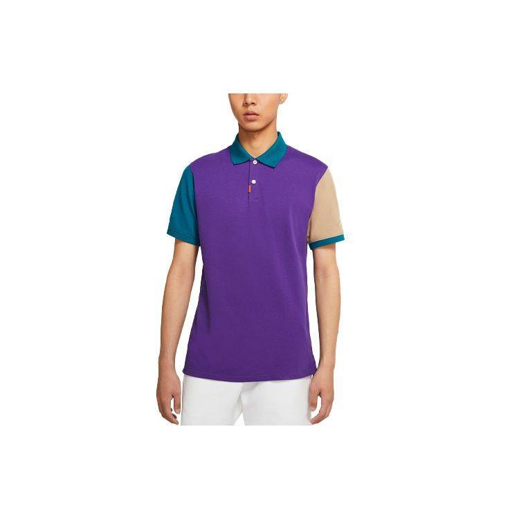Nike Polo Shirts Men's Multicolor Polo Collar Moderate Straight Fit CV2481-547