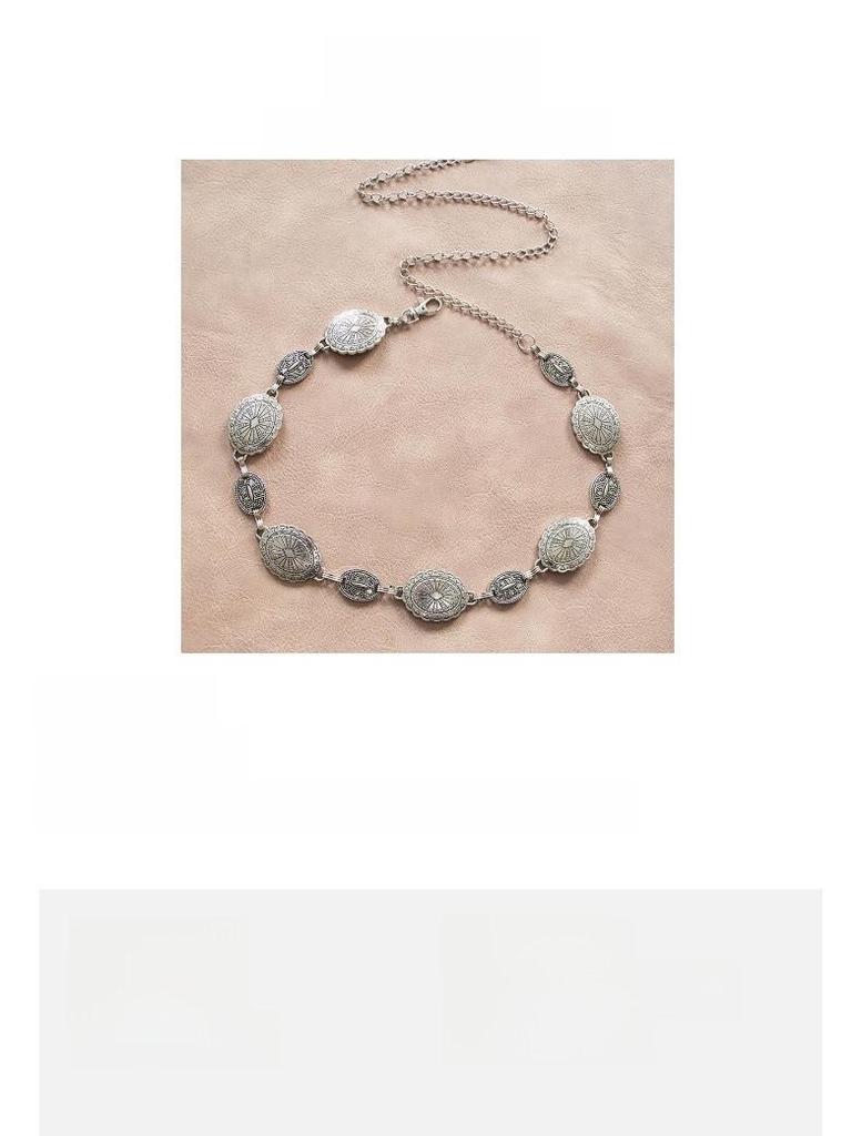 High-End Western-Style Metal Waist & Body Chain for Women