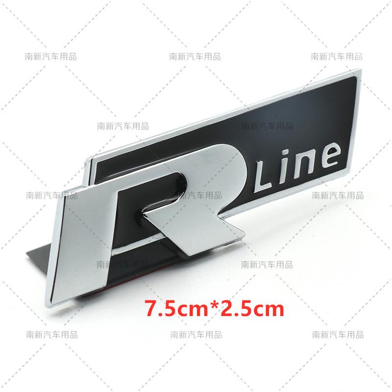 hsvrd1 2026 Hot For VOLKSWAGEN VW 3D Metal R Rline Emblem R line Badge Body Sticker For Volkswagen Golf Tiguan Touareg Polo GTI CC Pass