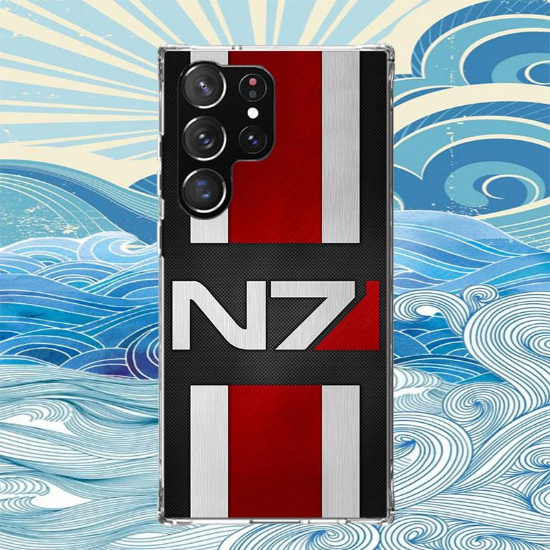N7 Mass Effect Phone Case For Samsung Galaxy S25 S24 S23 Plus S22 Ultra S21 S20 FE S10 + S25 Edge Funda Shell Coque Galaxy S25 S