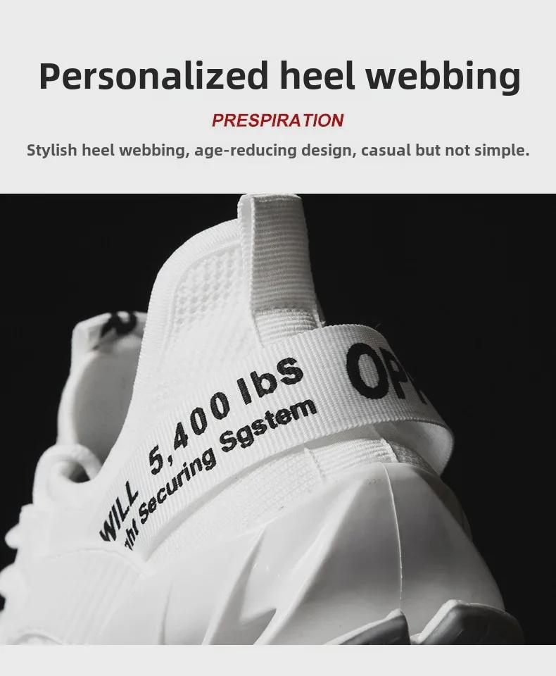 Zapatos Casuales de Moda para Hombre Otoño 2025 Transpirables Tejido Volador Estilo Blade