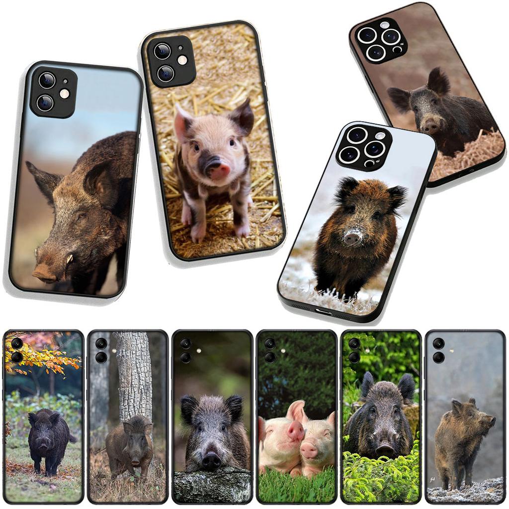 Phone Cover Pig Animal Wild Boar Casing for Apple iPhone 17 16 11 Pro XS Max XR 6 7 8 Plus + 16E SE 2020 Air 5 8+ Case
