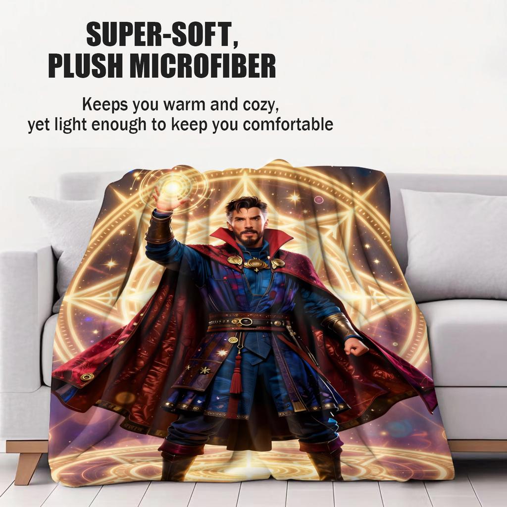 Marvel Iron Man  Captain America Inspired Soft Plush Blanket Breathable SkinFriendly Bed Sofa Camping Movie Night Decor Gift