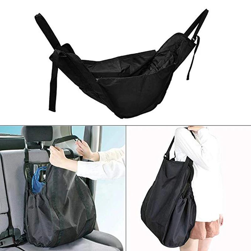 Car High Capacity Multifunction Seat Storage Bag For Back Seat Portable Storage Bag Shopping Basket Reusable Car Accessories New