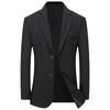 Men's Fashion Business Solid Color British Style Professional Work Groom Wedding Dress Best Man Blazer Jacket